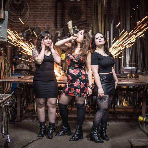 Ass, Tits & Riffs.
Music to wear boots and kick things over to. All girl rock band playing dirty, nasty, riff-heavy Pussywolf blues.
