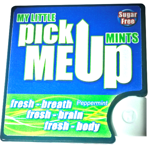 My Little pick me up Mints, Pocket Perfect Energy on the go. 20 x Extra fresh mints per pack. 1 Mint Pack = 2 Energy Drinks. Aids Endurance, Fatigue & Dieting
