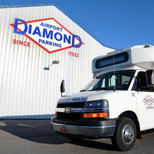 Diamond Airport Parking is full-service off-site airport parking. Valet, canopy, & self park. 24 hrs. No reservations. 15 minute car to terminal curb service.