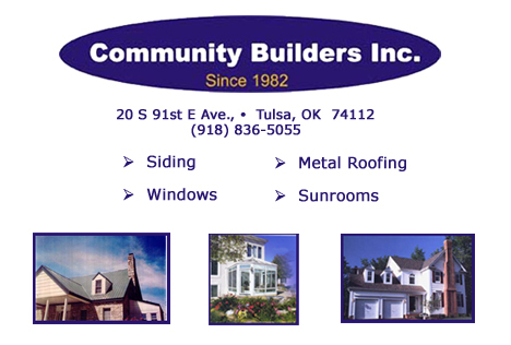 Comm_Builders's profile picture. Serving Tulsa, Oklahoma City, and the surrounding tri-state area for all your home improvement needs