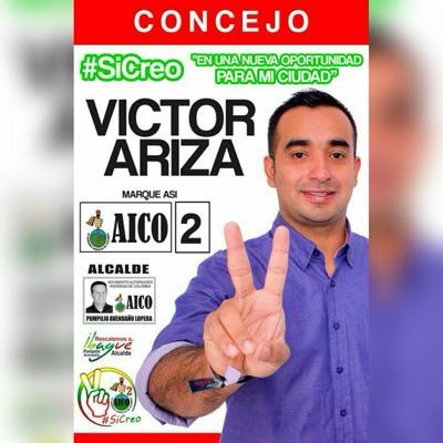 Candidato al concejo de ibague #SiCreo Aico 2 #SiCreo en el compromiso de todos por una Ibagué mejor #SiCreo que los jóvenes de Ibagué podremos hacer el cambio.