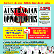 Australian Work From Home and Home Based Business Directory and offline magazine. 1000's of articles, opportunities and lots more to see - published since 1990.