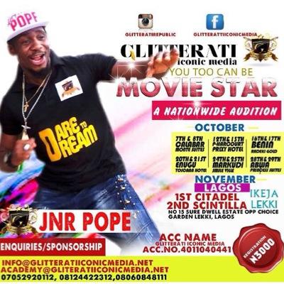 Official Twitter Fanpage for the Multi Award Winning Nollywood Actor  @Popejnr for Biz Booking contact mger melly @ # +2347405577312 teamjnrpope@yahoo.com
