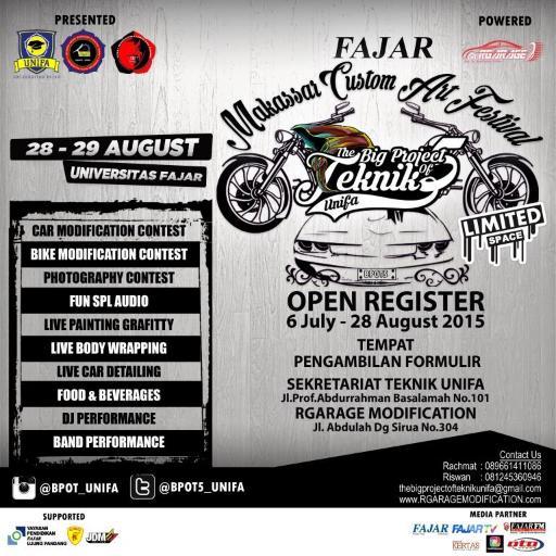- Official BPOT5 sekretariat Jl. Prof.Abdurrahman Basalamah No.101 | cp. 089661411086 (Rachmat)
- Untuk Regulasi check favorite