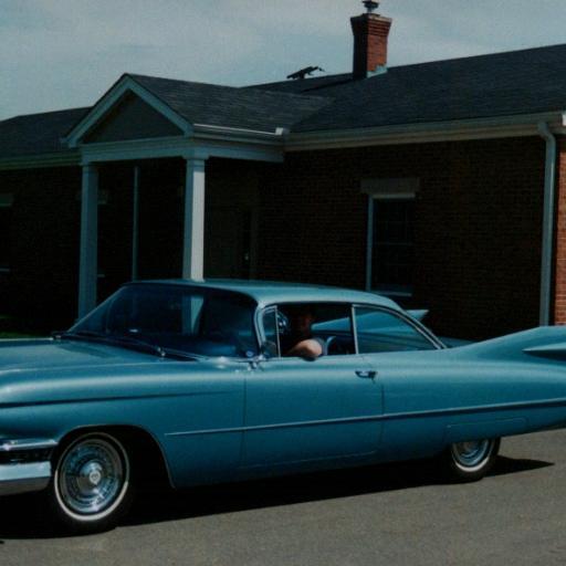 Proud owner of an all original 1959 Cadillac Coupe deVille!