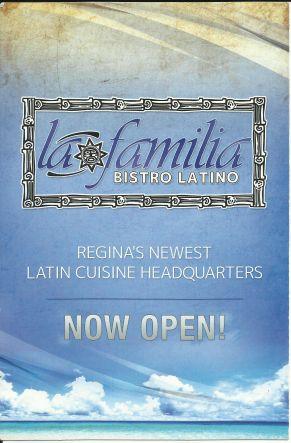 La Familia Bistro Latino. Regina's newest Latin cuisine headquarters!