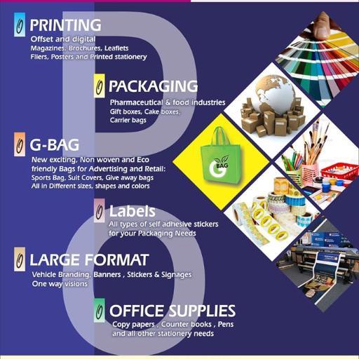 Specializing in G-bags (green bags) which are eco friendly bags.We pride ourselves on being a one stop solution for all your printingand packaging requirements.