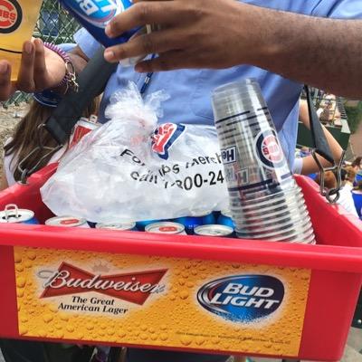 The Cubs Fan Section 201 Row 9 and 10, also known as The Stoop! Some of the best fans outside of The Bleachers!