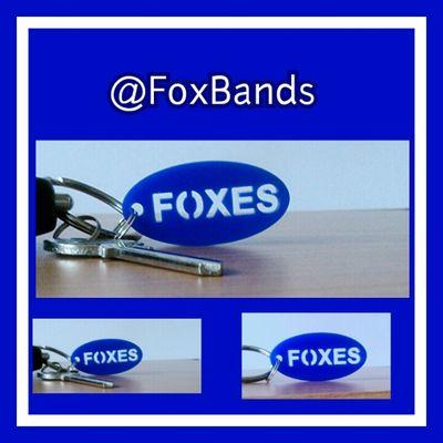 FOXES laser cut 3mm thick acrylic plastic keyfobs. Combined p&p discount on orders of 2 or more. I also make LCFC coloured quality cotton frendship wristbands