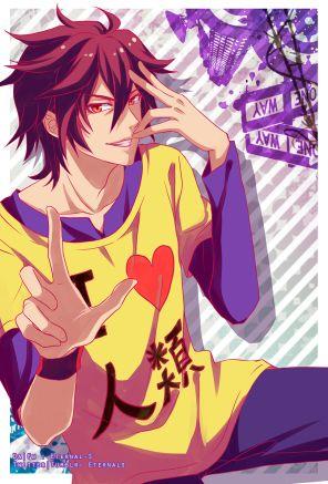 just a boy who loves to play video games and apparently girls like me even my sort of sister shiro