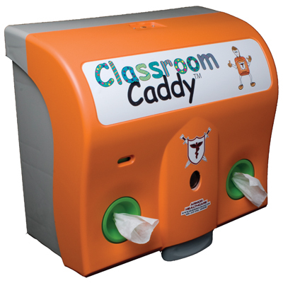 We provide infection control systems for K-12 schools. Our Classroom Caddy line helps reduce illness to keep students and staff safer, healthier and in class.
