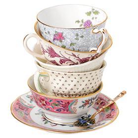 Vintage items that remind me of time spent with my Grammy Joy. Especially tea cups and saucers, glassware and other kitchen and tableware items.