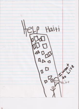 HELP HAITI - My name is HannahGrace I am 6 years old. I want to help Haiti and put signs everywhere to tell people to please help Haiti.