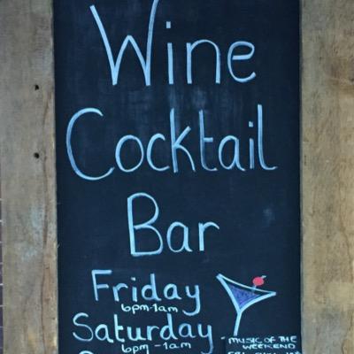 Wine Bar Now open! Fridays and saterdays 6pm untill 1am Perfect for room hiring and holding events for more information please contact 07932648131