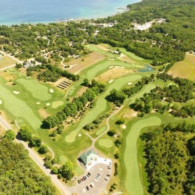 Community owned 9-hole (front 6, back 3) golf course in Northport, MI. Golf Digest 2015 Green Star Award Winner.