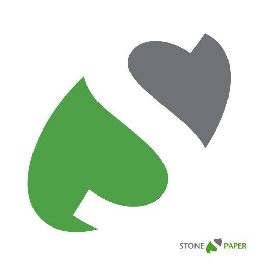 We strive to work with socially responsible businesses. We give you the possibility with Stone Paper/SteinPapier.Official distributor Stone Paper in Europe