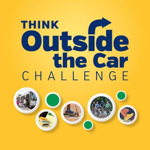 Share a photo of yourself using alternative transportation and challenge three people to do the same. Sept. 15-Oct. 30, 2015 #ThinkOutsidetheCar