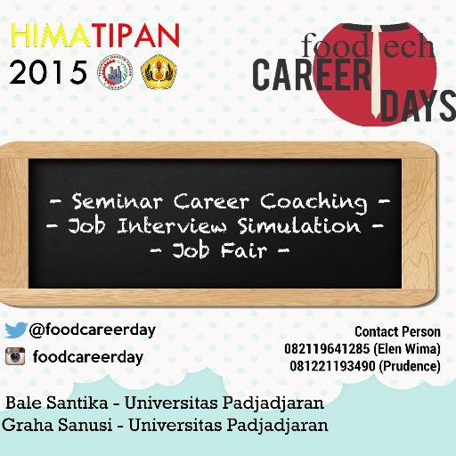 8 Sept Seminar Career Coaching (Bale Santika) | 3 Okt Job Interview Simulation (Aula PPBS) | 1 & 2 Des Job Fair (Career Expo) (Graha Sanusi Unpad DU)