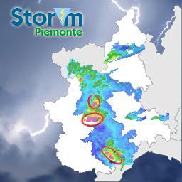 Segnalazione sperimentale automatica  temporali forti (Italia nordoccidentale). Si declina ogni responsabilita'.
Weather radar, severe storms,  hail, tornado