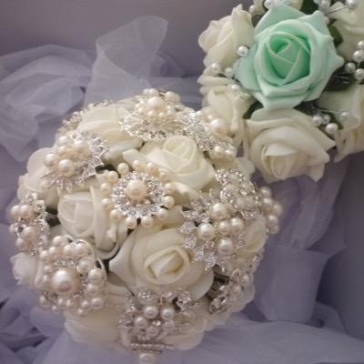 Handcrafted Wedding Essentials: Wedding Brooch Bouquets & Buttonholes. Handcrafted Gifts; Childrens' Knitwear; Crocheted Blankets; Teddy Bears @inkyb1