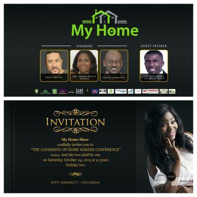 My Home is an interestn & educative TV show that airs on Viasat@4:30pm Sun.The show dissect lil bt harmful problems in young marriages that we mostly  overlook.