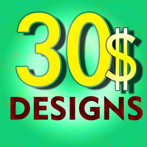 30DollarDesigns's profile picture. A Startup focusing on graphic designs for all your digital media needs @ $30 per Design (Logo, Web Banners, Social Media Designs etc.).
