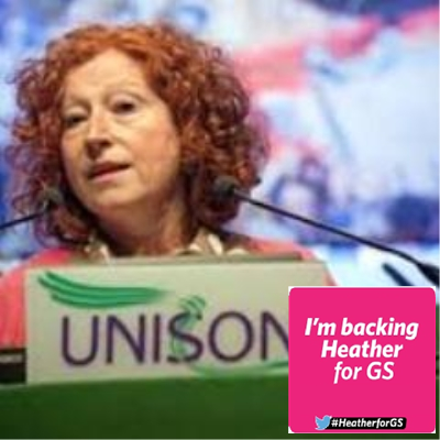 Grassroots Unison members supporting Heather Wakefield for Unison General Secretary