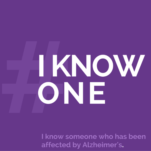 IKnowOne_Alz's profile picture. Every 67 sec. someone in the US develops Alzheimer's. Hold up ONE finger for the camera & take the #IKnowOne Challenge ... then challenge 3 friends! #EndAlz