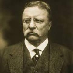 Teddy Roosevelt. Amerikaans president, natuurbeschermer, jager, oorlogsheld, schrijver, ontdekkingsreiziger. Nederlandse komaf.