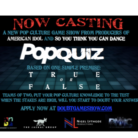 NOW CASTING: Teams of two, put your pop culture knowledge to the test .....But when the stakes are high, will you start to DOUBT?
