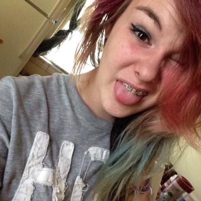 Just the chick with the colorful hair. It ain't nothing but a thang.