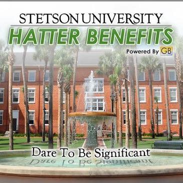 Hatter Benefits is Stetson's Student Benefits Program. Display Your Card and Save Money Instantly at hundreds of merchants in DeLand and beyond! #HatterBenefits