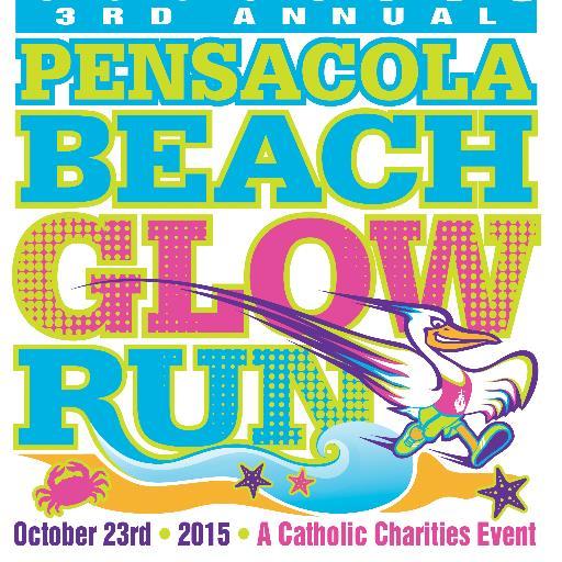 4th Annual Pensacola Beach Glow Run 5K, Saturday, 10/22/2016, 7pm, Gulfside Pavilion!