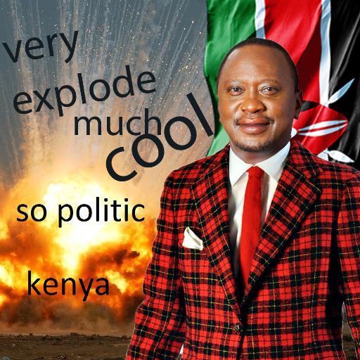 The Plaid Avenger's updates for Kenyan President Uhuru Kenyatta. (parody account)(fake!!!)