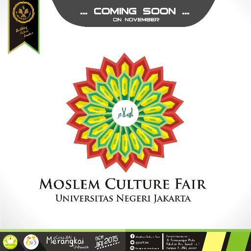 Official Twitter Moslem Culture Fair 2 UNJ 2016 | Narahubung : 082298791138 (Fikri Masruri) | #MoslemCultureFair2
