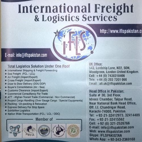 I*F*L*S - Logistics Services In Pakistan / Afghanistan.