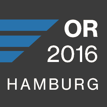 OR2016, International Conference on Operations Research; Hamburg, Germany, Aug 30 – Sept 2, 2016; #or2016de
