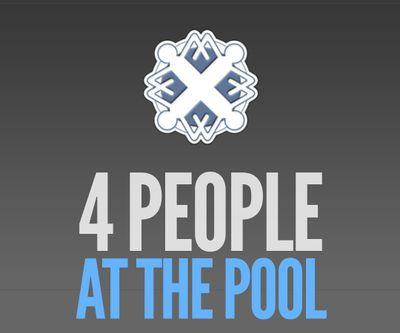 4 People at the Pool