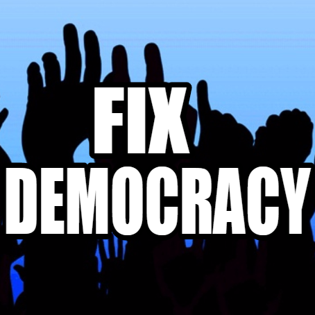 FixDemocracy16's profile picture. Fix Democracy / Fijar la Democracia.... Nobody wants campaign finance reform more than me. It would save me a fortune. -Andrew Tobias #FixDemocracyFirst