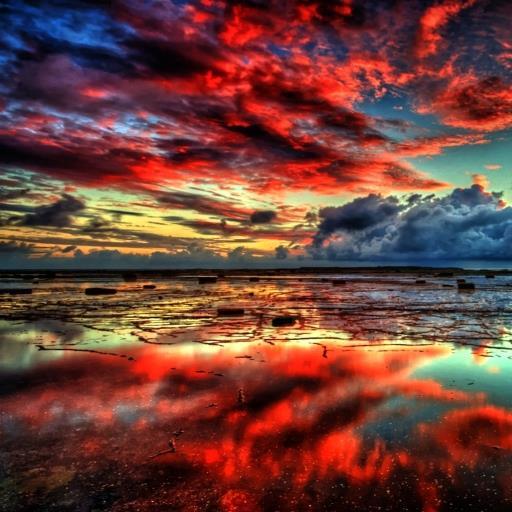 Colorful Photographs of Beautiful Scenery from Dawn to Dusk. Gorgeous Skies: Sunsets, Lighting, Starry Nights, Storm Clouds, Rainbows, and Clear Blue Skies.