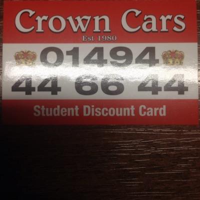 Crown Taxis - serving all your transportation needs 7 days 24 hours in and around the High Wycombe area since 1980 01494 446644