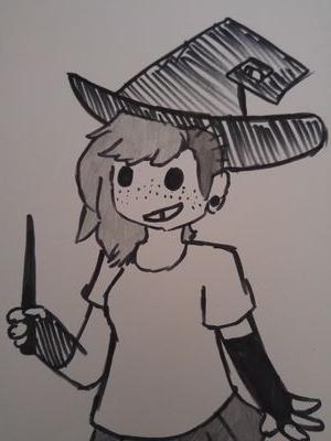 a young female wizard for RED | I AM NOT A WITCH | i got......MAGIC