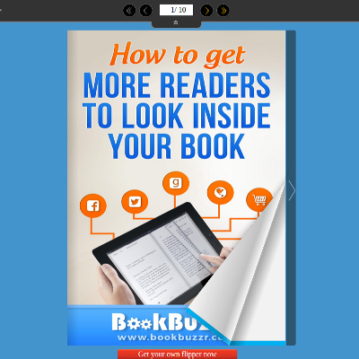 If you are an author or publisher, the BookBuzzr Flipper encourages your readers to preview an excerpt of your book. Official BookBuzzr Account - @bookbuzzr