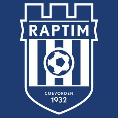 Officieel Twitter account van Raptim Coevorden, Since 1932, 2e klasse L, Blauw/Wit, Sportpark De Klinkenvlier, Klinkenvlier 1, 7742 PG
