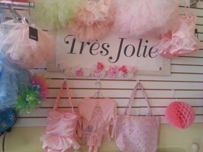 Tres Jolie Store provides dancewear from tots to adults. We provide a unique boutique experience with personal service providing the basics to specialty items.