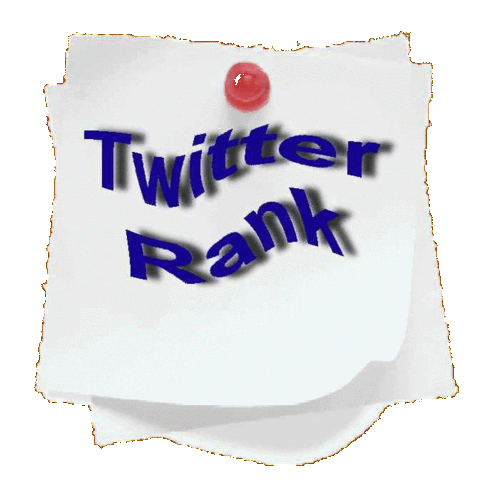 As the name implies, Twitterank is sort of like Page Rank for twitter users. True to its namesake, it uses "back references" of sorts to determine how