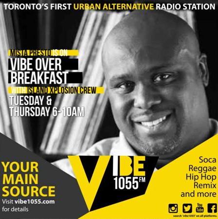 DJ MC co-creator of REDEMPTION, co-host of ISLAND XPLOSION Thurs 7-10am 105.5 CHRY.FM 
 For tix/info/bookings 416-953-7911 or mistapresto@yahoo.com pin:218CD4BD