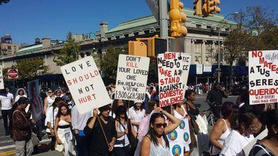 We pay tribute to Gladys Ricart, battered women, & victims who have died as a result of domestic violence. Brides March walks to raise awareness of DV on 9/26