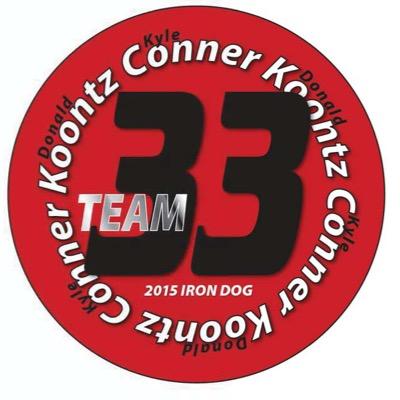 Iron Dog race team #33 is made up of Kyle Conner and Donald Koontz. Team Conner/Koontz is racing to win in 2016 and could not do it without their supporter's.