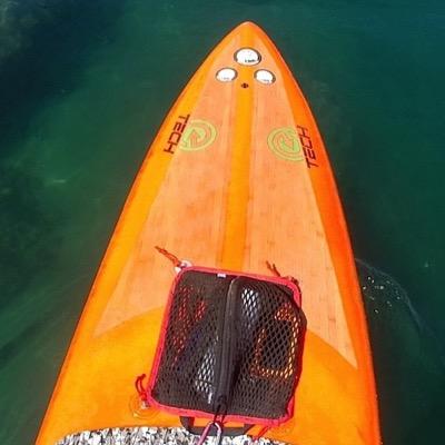 The supPOCKET lets you carry things on your SUP board. An ingenious invention! emma@adventurepockets.com